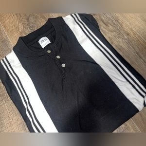 Zara Men’s Collarless Button-Up Shirt